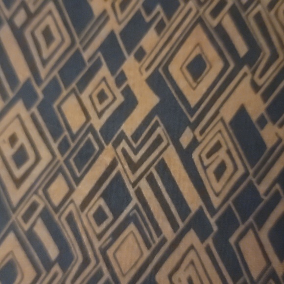 CARDUCCI brown tan black geometric squares sleeveless plus size tank top 1x shrt - Picture 3 of 4